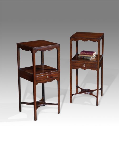 Pair of Georgian Mahogany Bedside Tables
