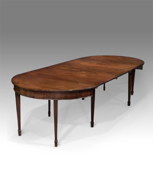 George III Mahogany Extending Dining Table