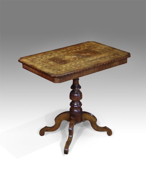 19th Century North Italian Walnut Occasional Table