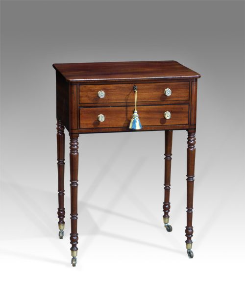 Attractive Regency Mahogany Work Table