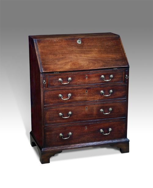 Small George III Mahogany Bureau