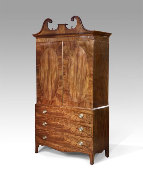 George IV Linen Press Wardrobe