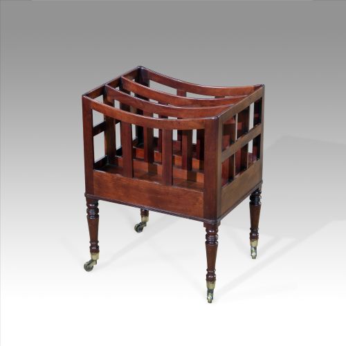 19th Century Mahogany Canterbury