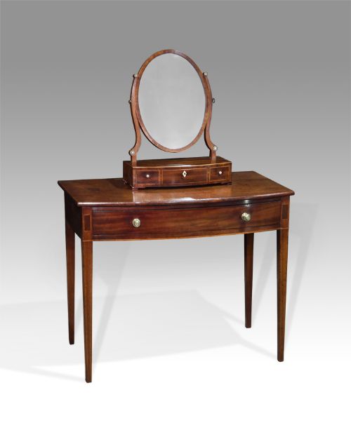 George III Bowfront Side/dressing Table