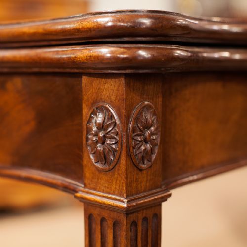 CHIPPENDALE PERIOD MAHOGANY CARD TABLE - ADDITIONAL PHOTO 5