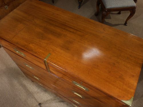 ANTIQUE MILITARY CHEST - ADDITIONAL PHOTO 4