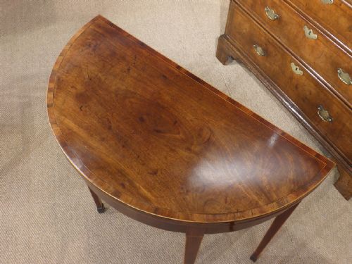 GEORGIAN DEMI LUNE CARD TABLE - ADDITIONAL PHOTO 2