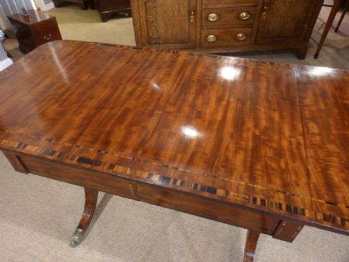 REGENCY MAHOGANY SOFA TABLE - ADDITIONAL PHOTO 3