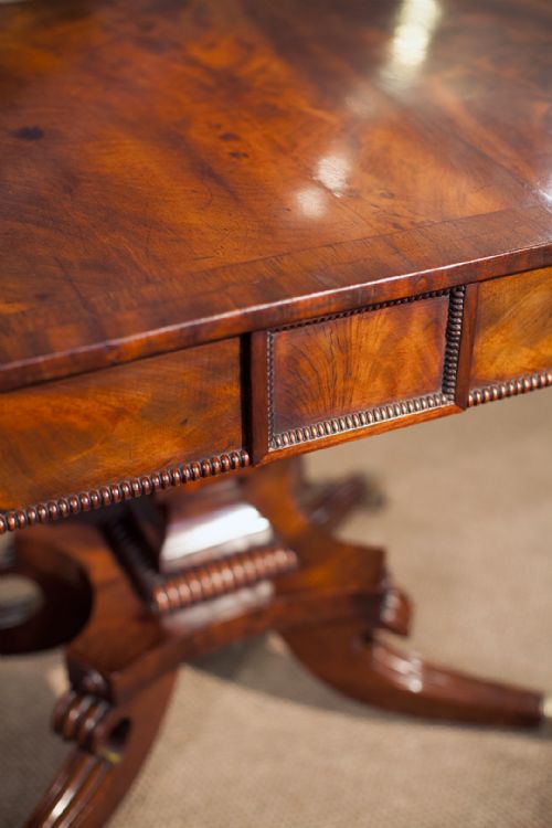 STUNNING REGENCY MAHOGANY SOFA TABLE - ADDITIONAL PHOTO 8