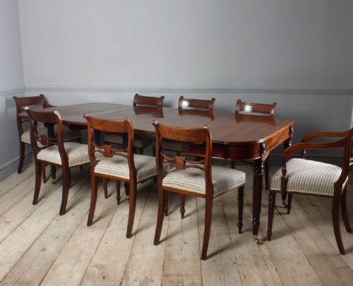 REGENCY MAHOGANY EXTENDING DINING TABLE - ADDITIONAL PHOTO 5