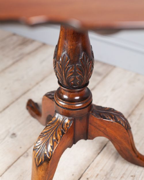 GEORGIAN MAHOGANY PIE CRUST TRIPOD TABLE - ADDITIONAL PHOTO 7
