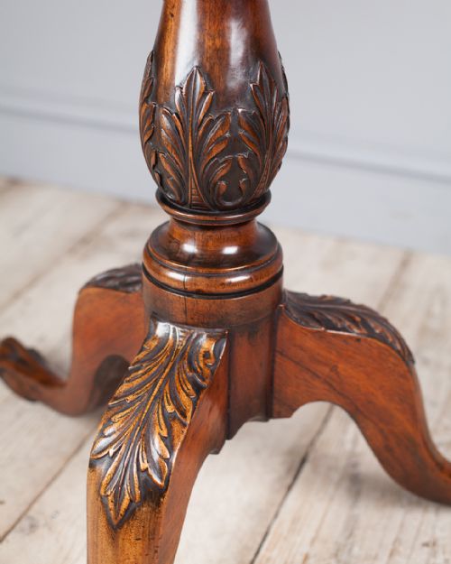 GEORGIAN MAHOGANY PIE CRUST TRIPOD TABLE - ADDITIONAL PHOTO 8