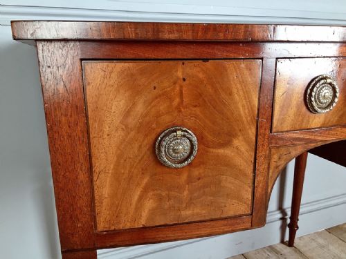 REGENCY MAHOGANY BOWFRONT DRESSING TABLE - ADDITIONAL PHOTO 6