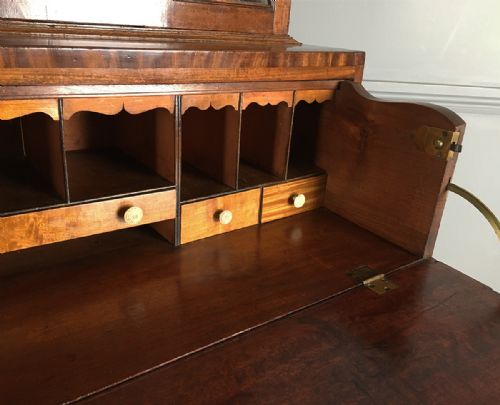REGENCY MAHOGANY SECRETAIRE BOOKCASE - ADDITIONAL PHOTO 5