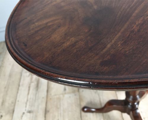 GEORGE III MAHOGANY OVAL LAMP TABLE - ADDITIONAL PHOTO 4
