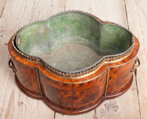 19TH CENTURY FRENCH PARQUETRY JARDINIRE - ADDITIONAL PHOTO 4