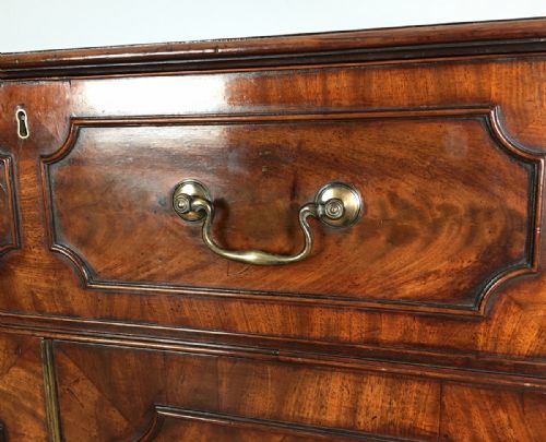 GEORGIAN MAHOGANY SECRETAIRE CHEST - ADDITIONAL PHOTO 6