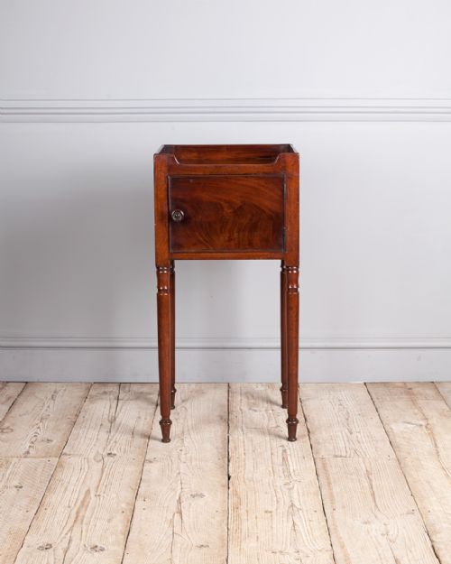 GEORGIAN MAHOGANY BEDSIDE CUPBOARD - ADDITIONAL PHOTO 1