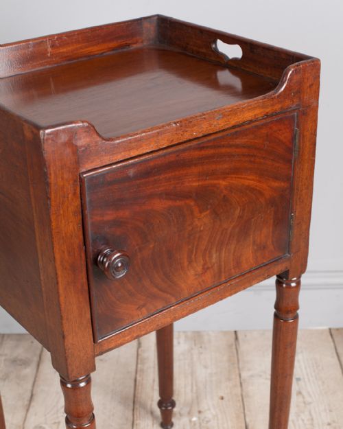 GEORGIAN MAHOGANY BEDSIDE CUPBOARD - ADDITIONAL PHOTO 3