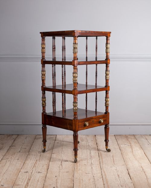 late regency rosewood whatnot - CATEGORY: ANTIQUE FURNITURE - DATED 19TH CENTURY
