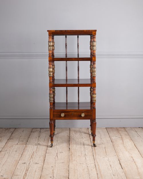 LATE REGENCY ROSEWOOD WHATNOT - ADDITIONAL PHOTO 1