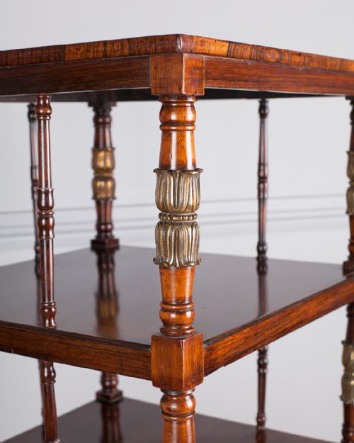 LATE REGENCY ROSEWOOD WHATNOT - ADDITIONAL PHOTO 3