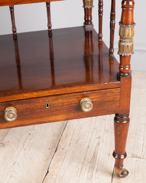 LATE REGENCY ROSEWOOD WHATNOT - ADDITIONAL PHOTO 5