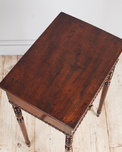 ELEGANT REGENCY MAHOGANY SIDE TABLE - ADDITIONAL PHOTO 4