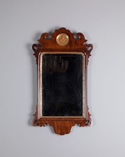 george iii mahogany fret mirror - CATEGORY: ANTIQUE MIRRORS - DATED 18TH CENTURY