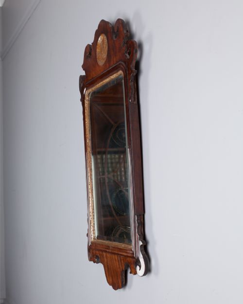 GEORGE III MAHOGANY FRET MIRROR - ADDITIONAL PHOTO 2