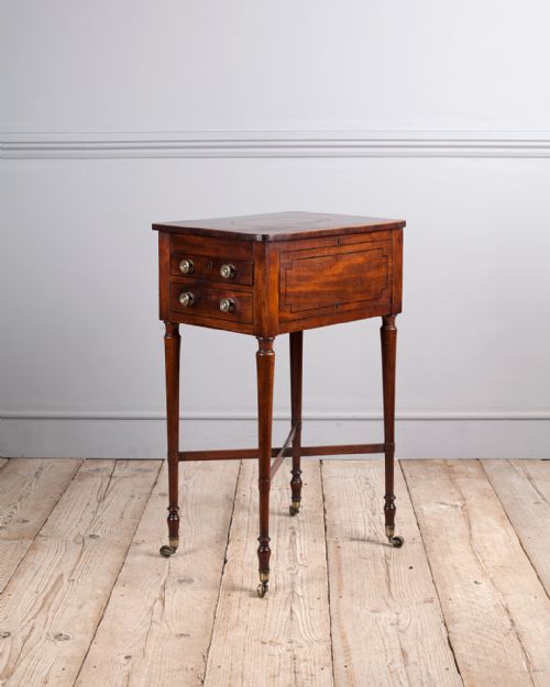regency mahogany work table - CATEGORY: ANTIQUE TABLES - DATED REGENCY
