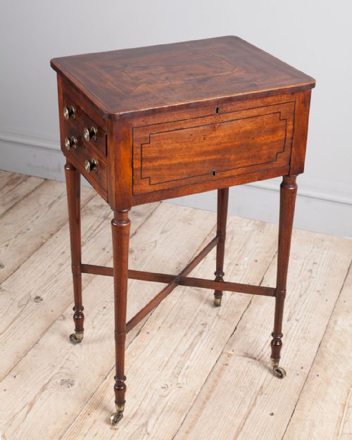 REGENCY MAHOGANY WORK TABLE - ADDITIONAL PHOTO 1