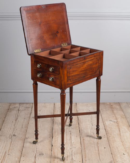 REGENCY MAHOGANY WORK TABLE - ADDITIONAL PHOTO 2