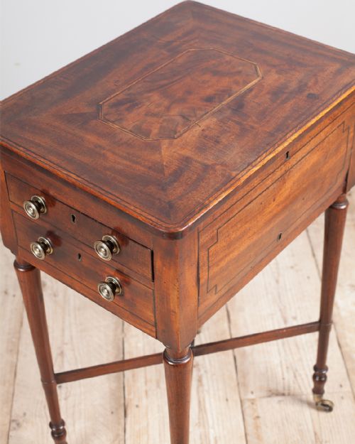 REGENCY MAHOGANY WORK TABLE - ADDITIONAL PHOTO 4