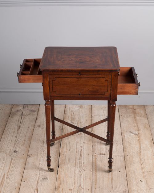 REGENCY MAHOGANY WORK TABLE - ADDITIONAL PHOTO 5