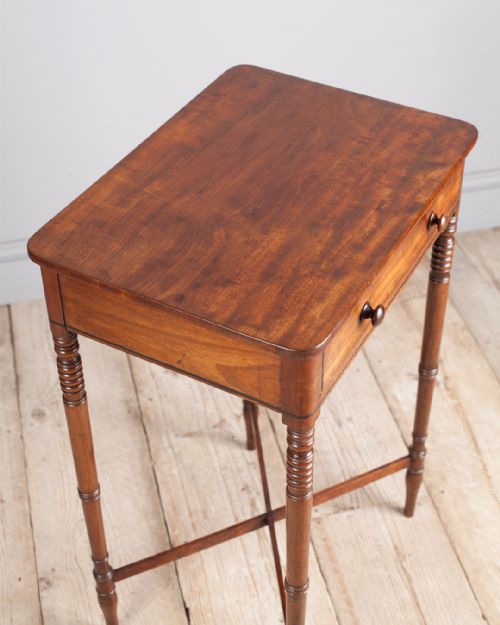 LATE GEORGIAN MAHOGANY WORK TABLE - ADDITIONAL PHOTO 1