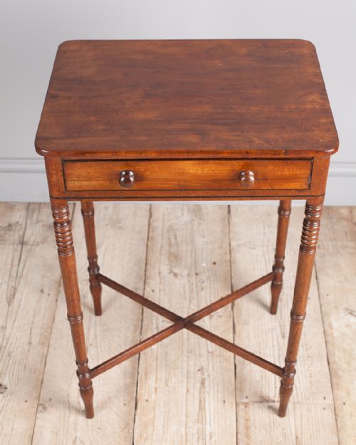 LATE GEORGIAN MAHOGANY WORK TABLE - ADDITIONAL PHOTO 3