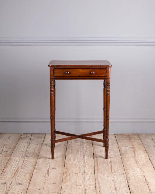 LATE GEORGIAN MAHOGANY WORK TABLE - ADDITIONAL PHOTO 4