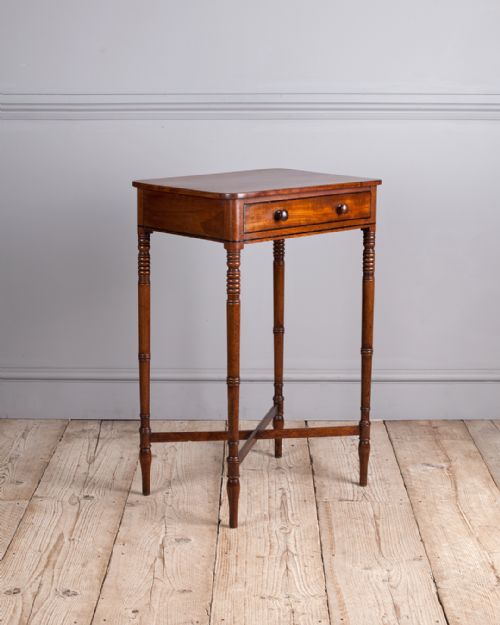 late georgian mahogany work table - CATEGORY: ANTIQUE TABLES - DATED 19TH CENTURY