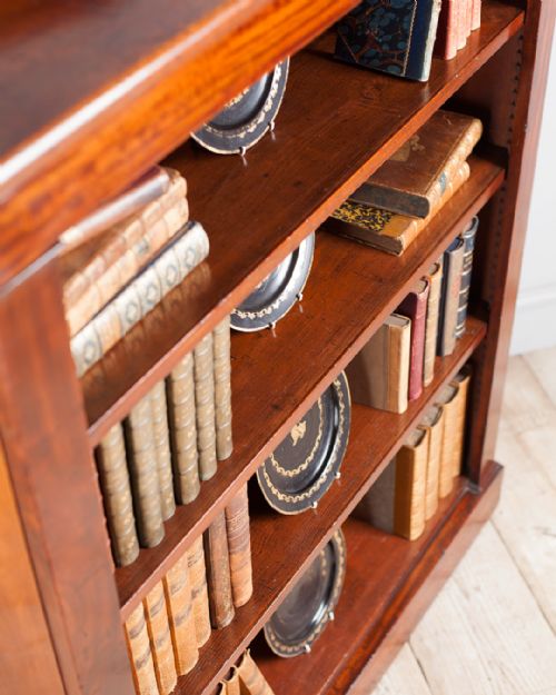 MID 19TH CENTURY OPEN BOOKCASE - ADDITIONAL PHOTO 3