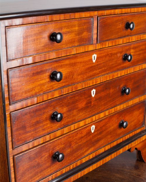 REGENCY MAHOGANY MINIATURE CHEST OF DRAWERS - ADDITIONAL PHOTO 2