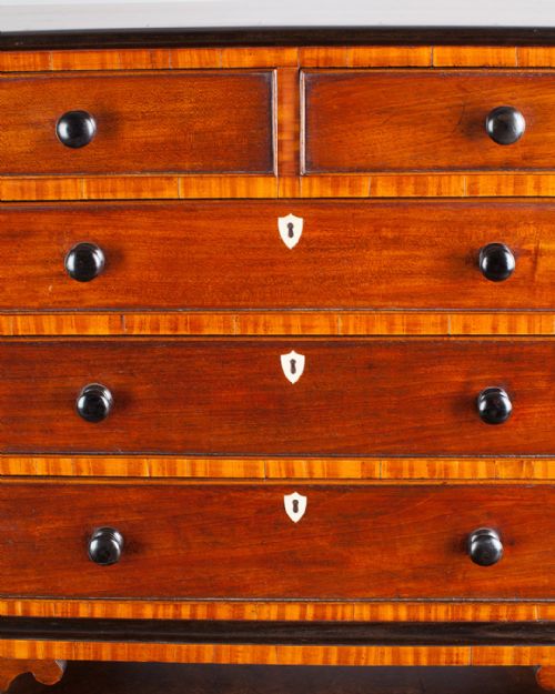 REGENCY MAHOGANY MINIATURE CHEST OF DRAWERS - ADDITIONAL PHOTO 3