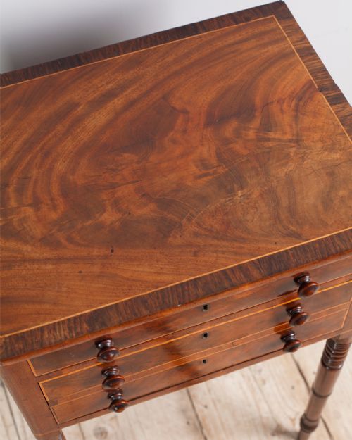 LATE REGENCY MAHOGANY WORK TABLE - ADDITIONAL PHOTO 3