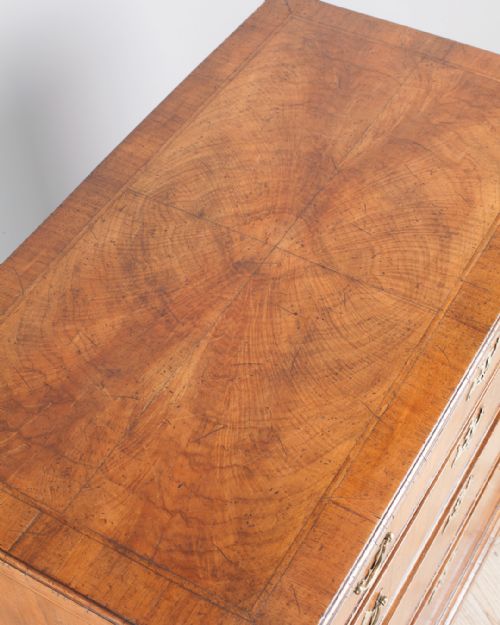 EDWARDIAN WALNUT CHEST OF DRAWERS - ADDITIONAL PHOTO 5