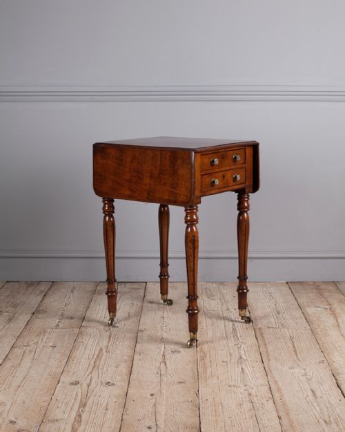 REGENCY MAHOGANY WORK TABLE - ADDITIONAL PHOTO 6