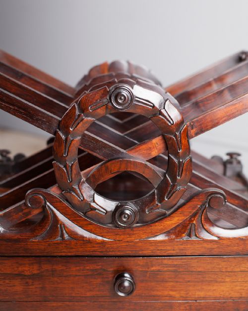 REGENCY ROSEWOOD X FRAME CANTERBURY - ADDITIONAL PHOTO 4