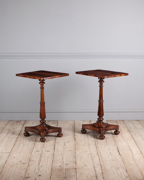 pair of regency rosewood lamp tables - CATEGORY: ANTIQUE TABLES - DATED 19TH CENTURY