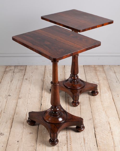 PAIR OF REGENCY ROSEWOOD LAMP TABLES - ADDITIONAL PHOTO 4