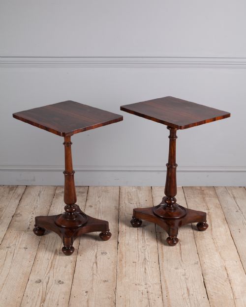 PAIR OF REGENCY ROSEWOOD LAMP TABLES - ADDITIONAL PHOTO 6