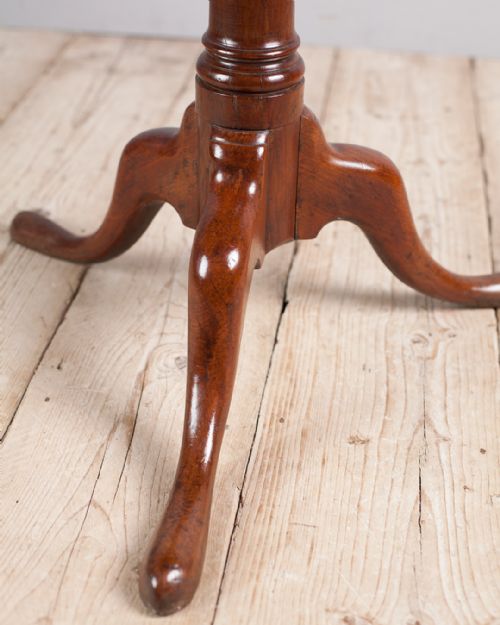 18TH CENTURY YEW WOOD TRIPOD TABLE - ADDITIONAL PHOTO 5